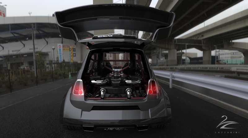 Illustration for article titled Crazy Italian Designers Want To Build That Fiat 500 With A Ferrari V8